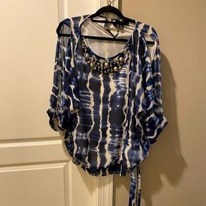 🌊Tye Dye Silver Stone Blouse 🌊